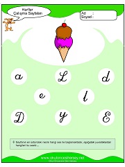 D Sesi Çalışma Sayfaları